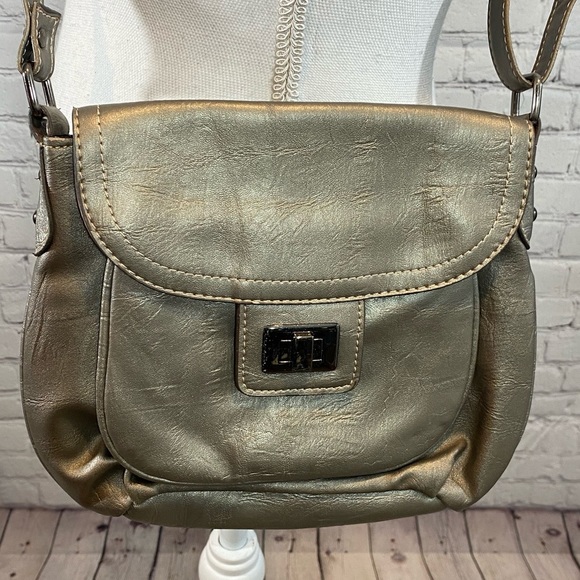 SIMPLY VERA/VERA WANG Shoulder Bag Small Pewter - Picture 1 of 6